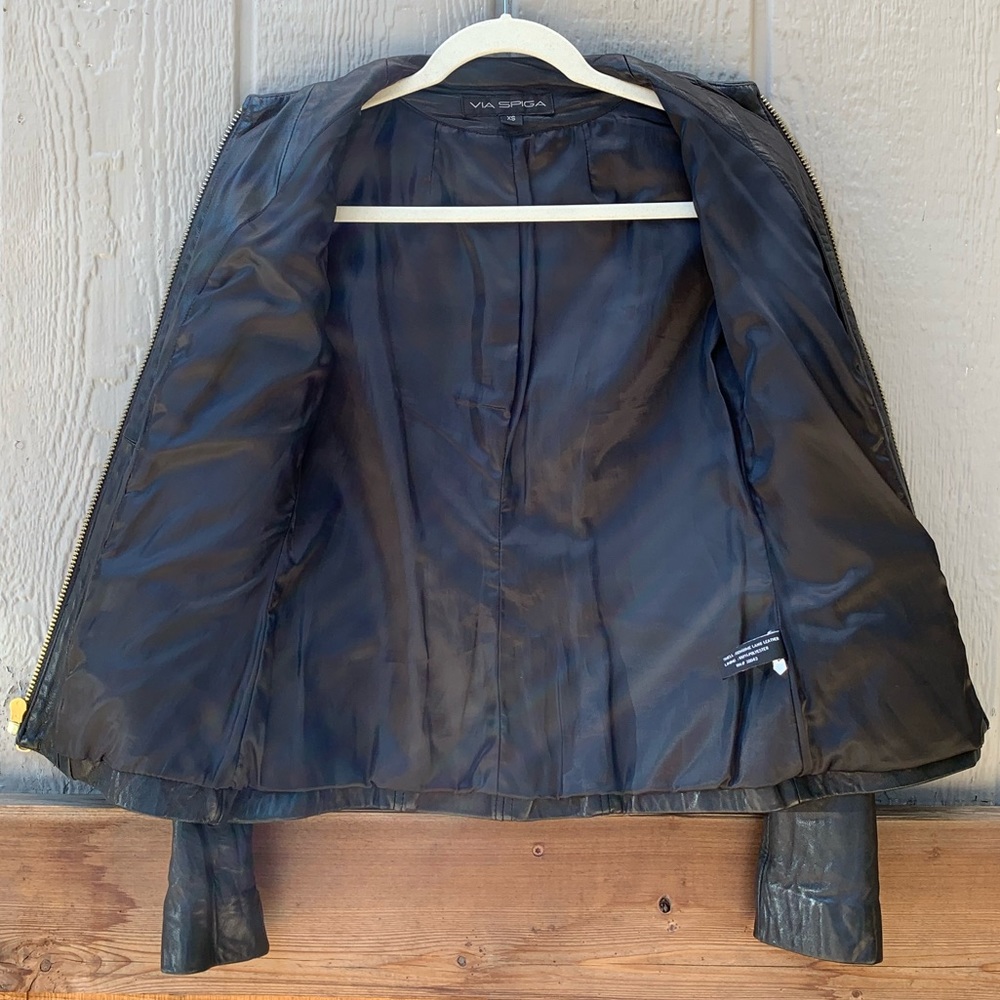 Via Spiga vintage genuine lamb leather jacket - Picture 9 of 16